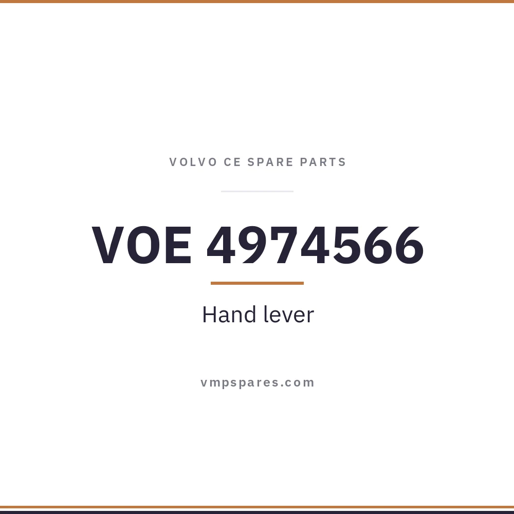 VOE 4974566 – Hand lever