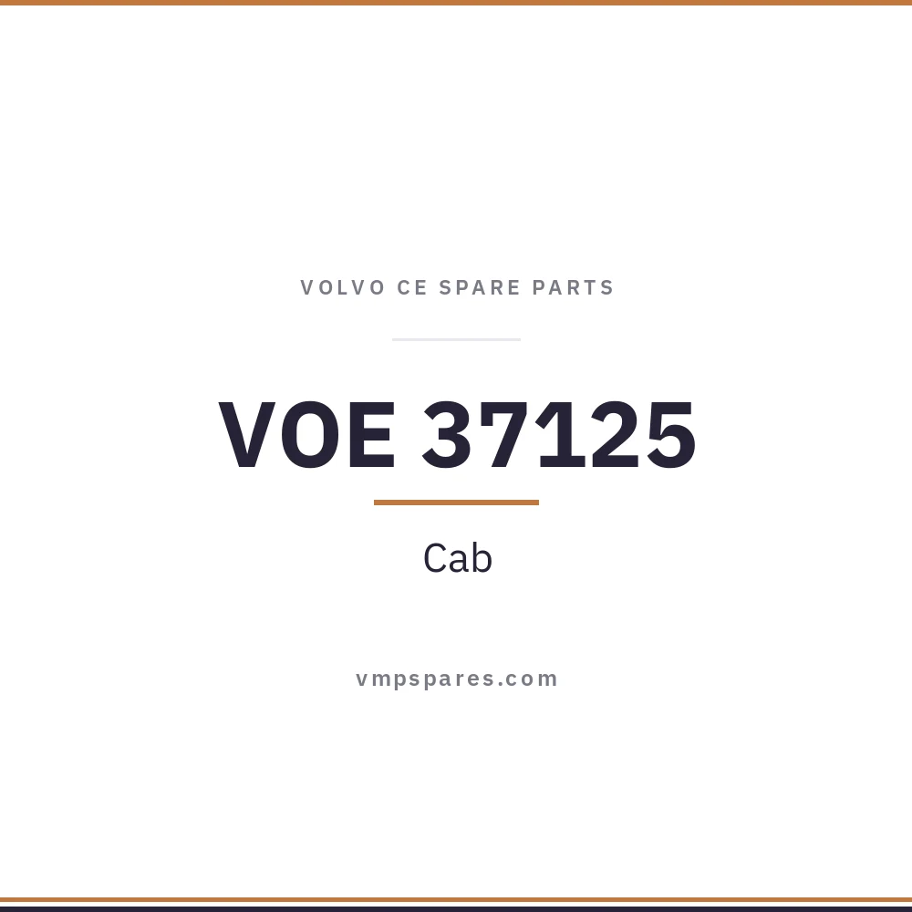 VOE 37125 – Cab