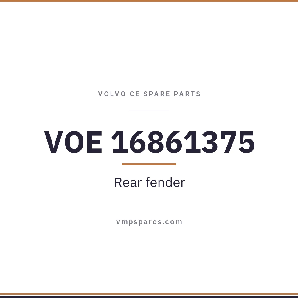VOE 16861375 – Rear fender
