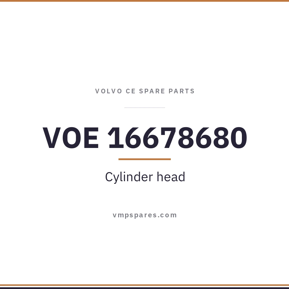 VOE 16678680 – Cylinder head