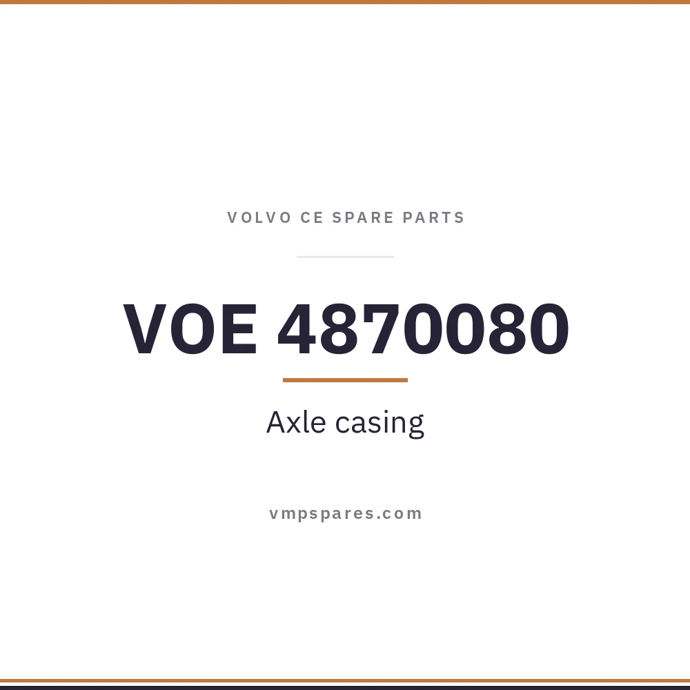 VOE 4870080 – Axle casing