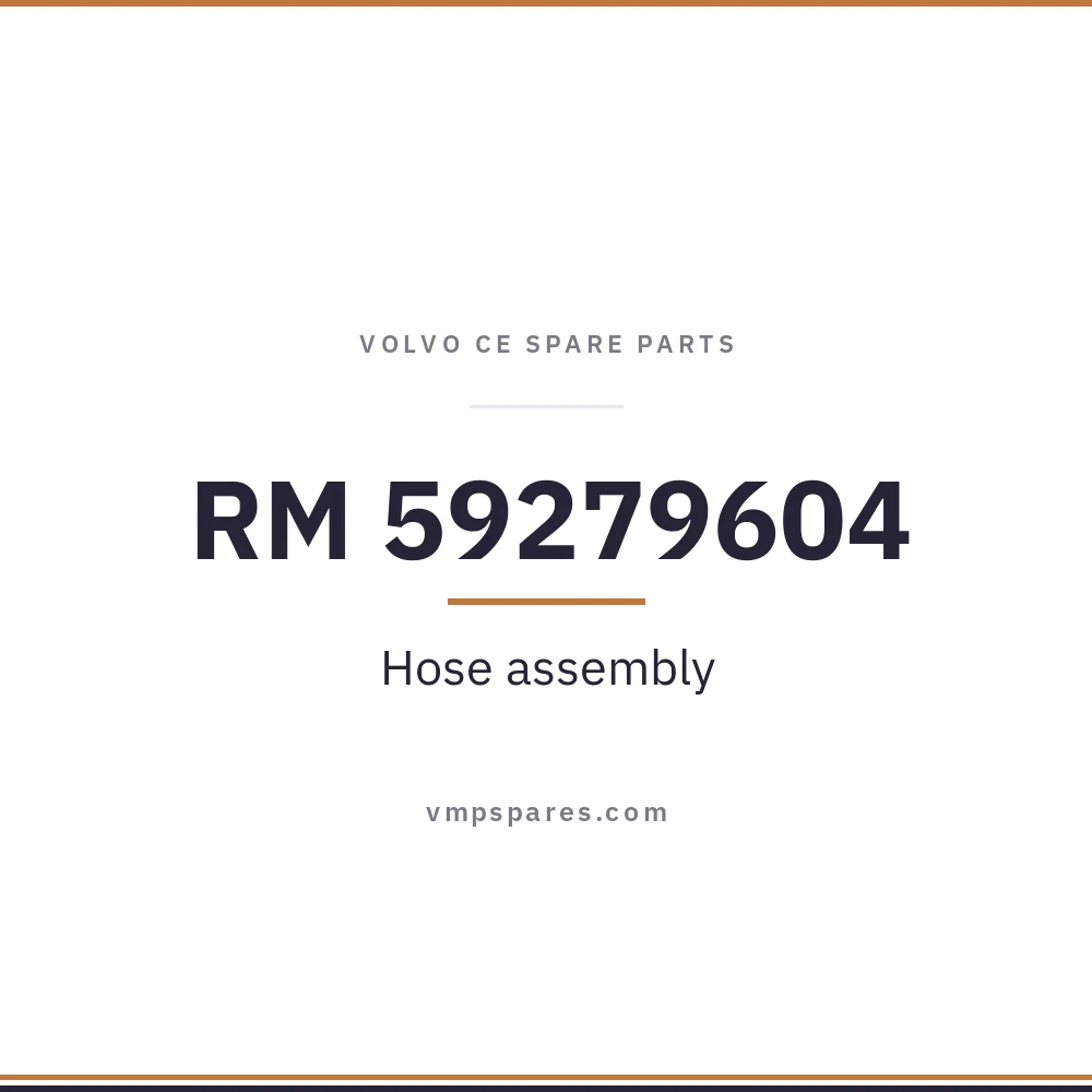 RM 59279604 – Hose assembly