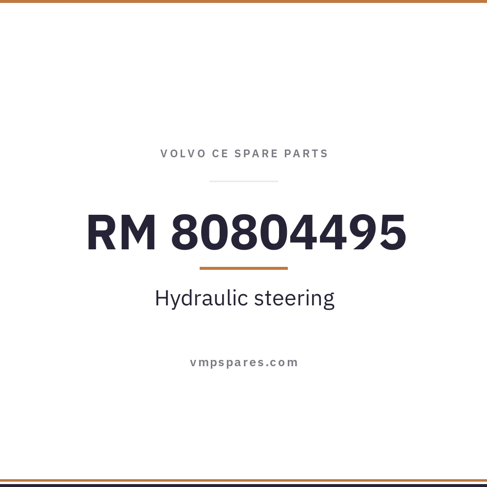 RM 80804495 – Hydraulic steering