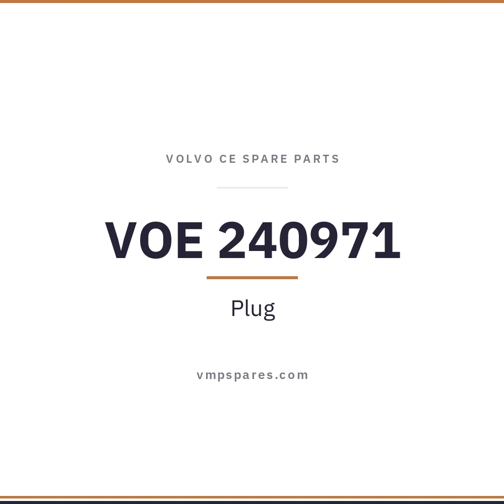 VOE 240971 – Plug
