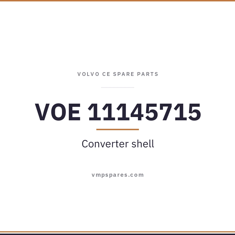 VOE 11145715 – Converter shell