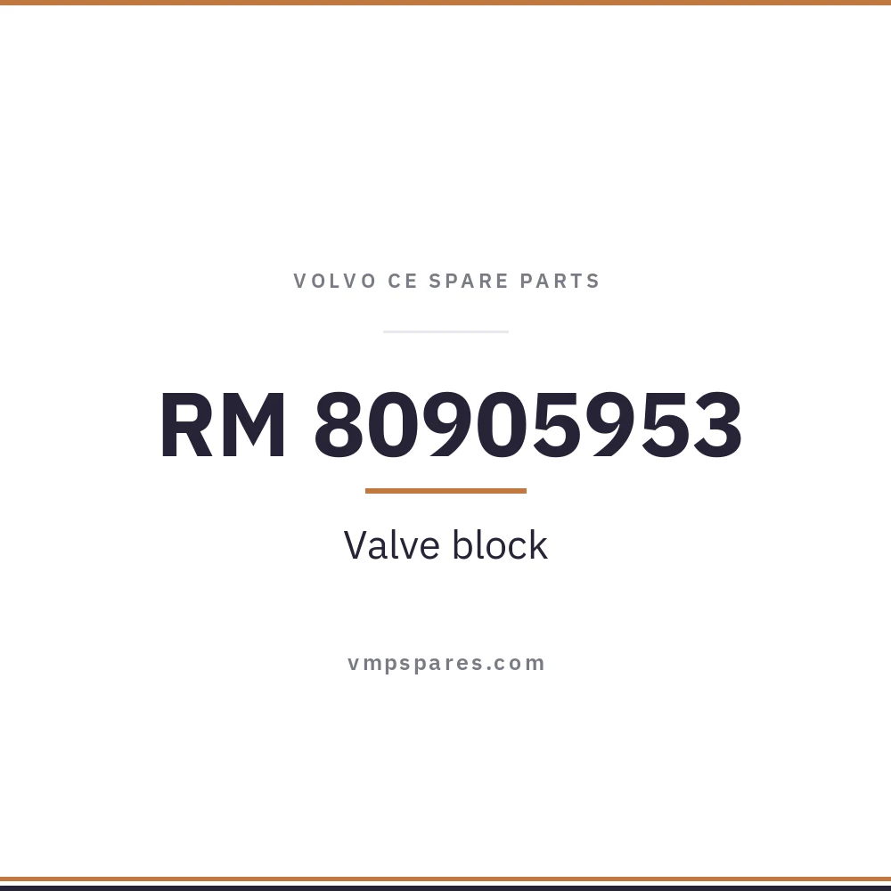 RM 80905953 – Valve block