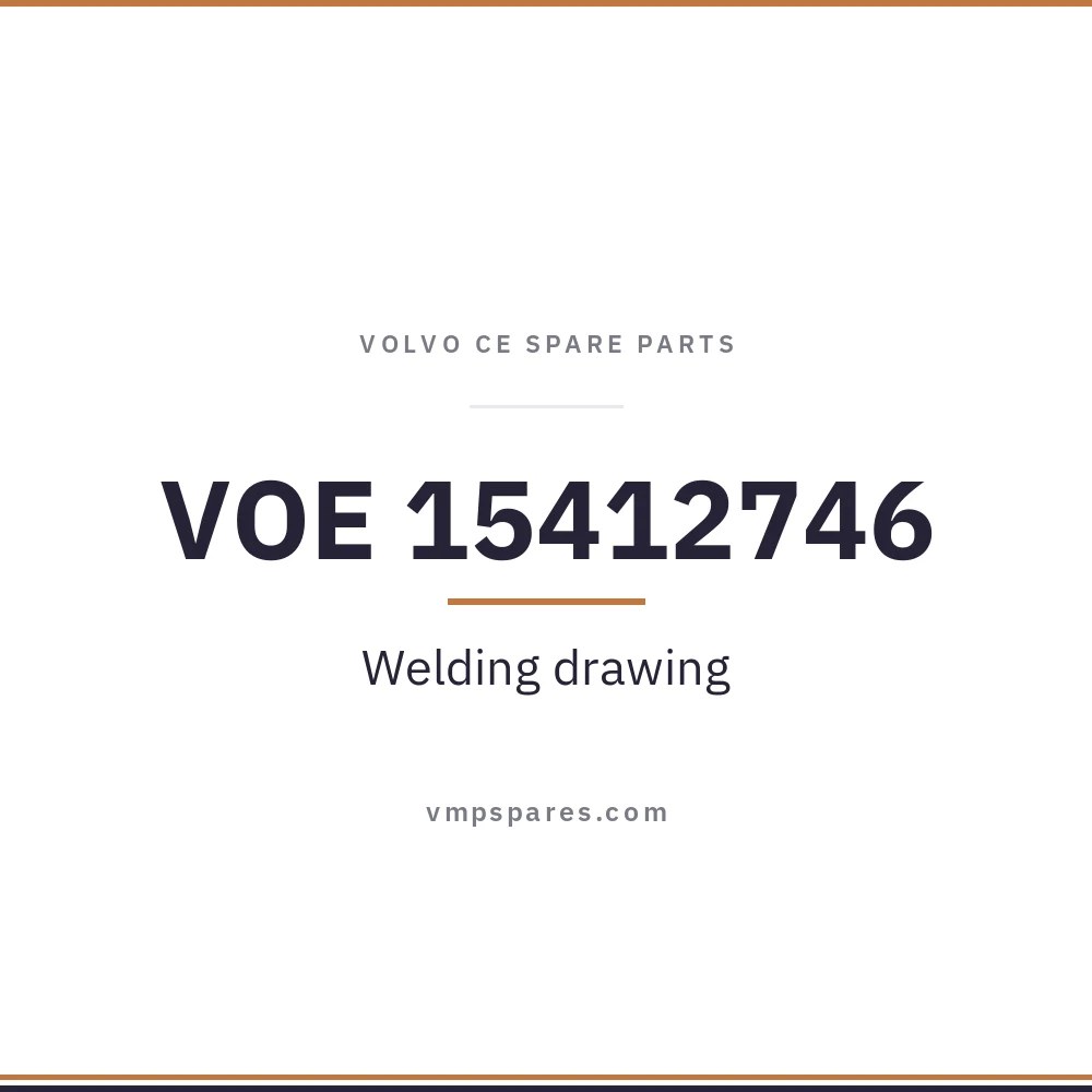 VOE 15412746 – Welding drawing