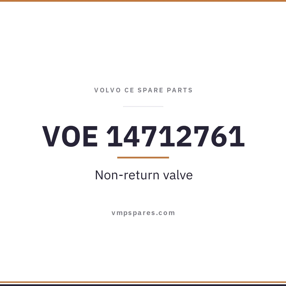 VOE 14712761 – Non-return valve