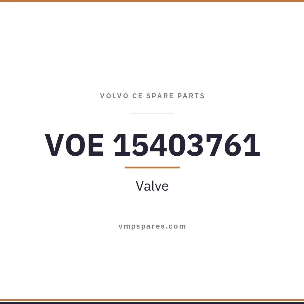 VOE 15403761 – Valve