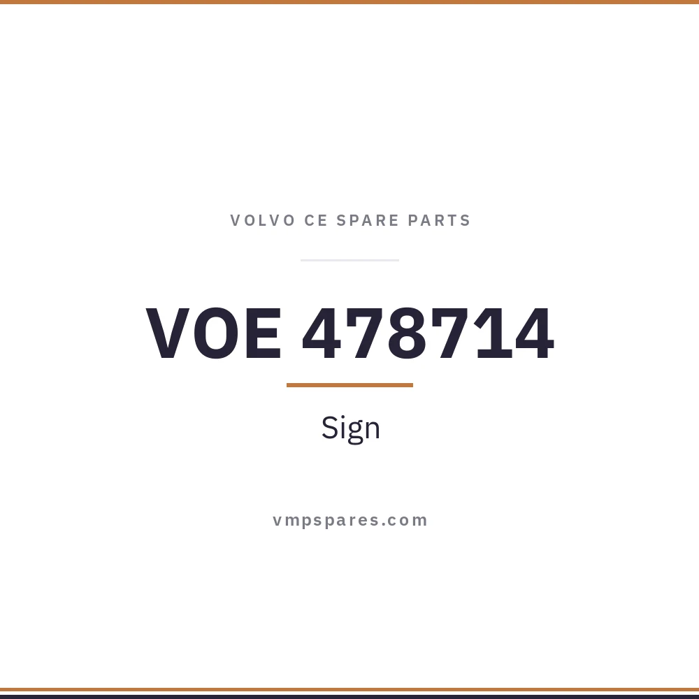 VOE 478714 – Sign