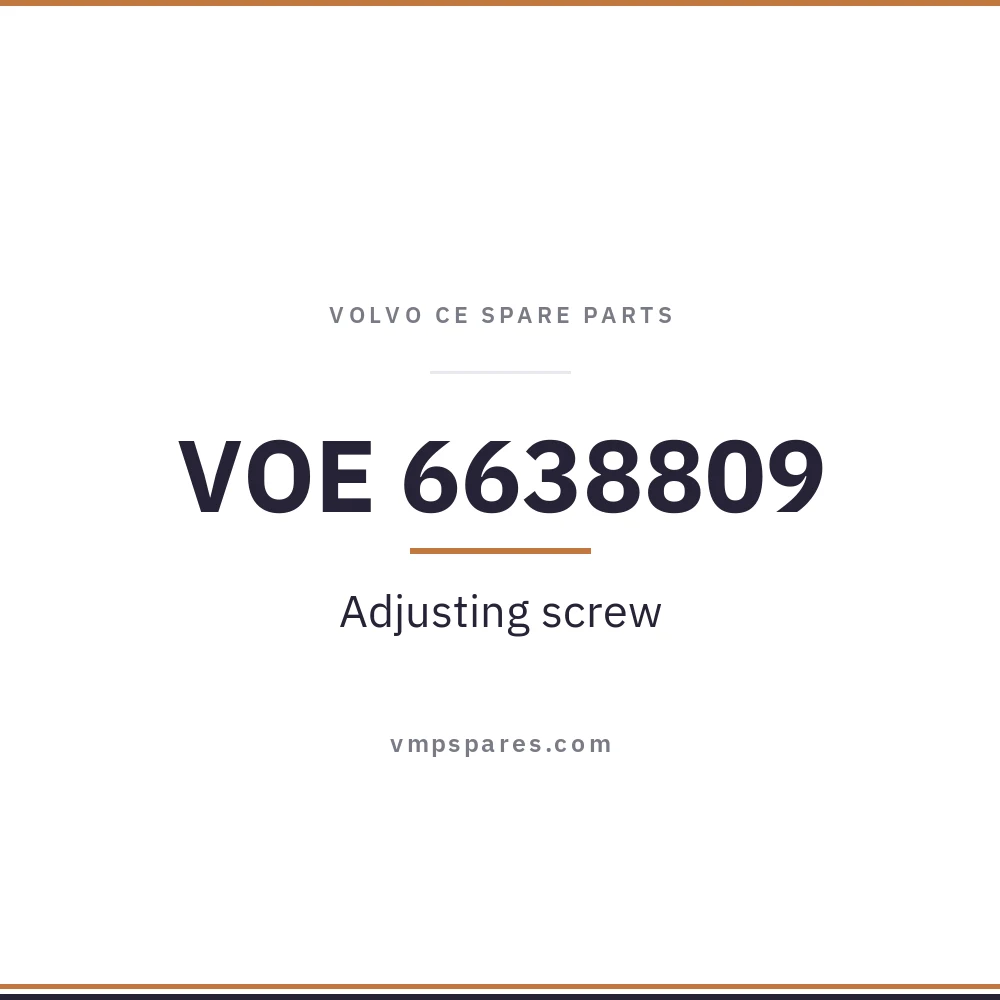 VOE 6638809 – Adjusting screw