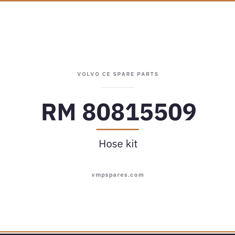 RM 80815509 – Hose kit