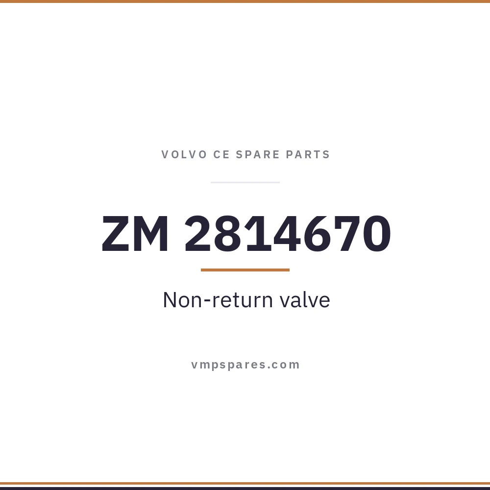 ZM 2814670 – Non-return valve