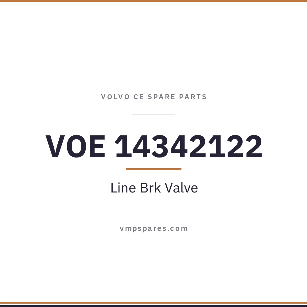 VOE 14342122 – Line Brk Valve