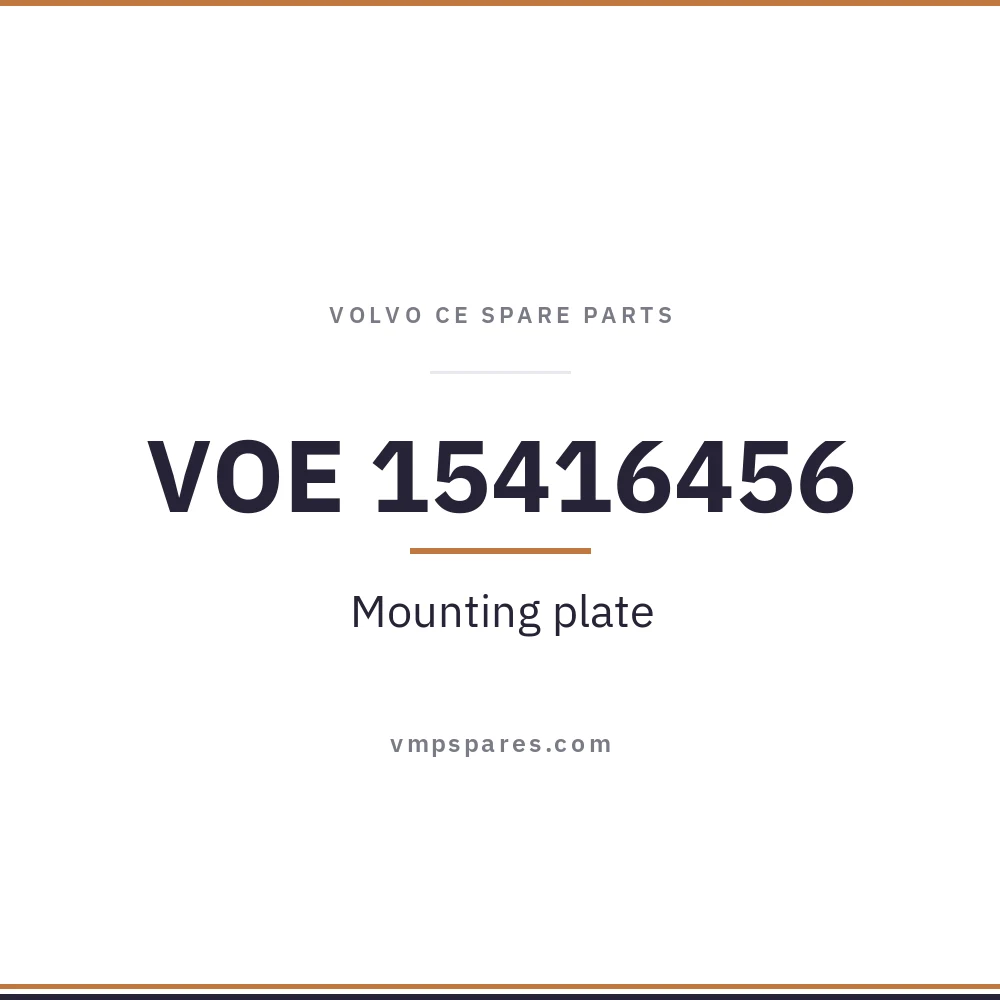 VOE 15416456 – Mounting plate