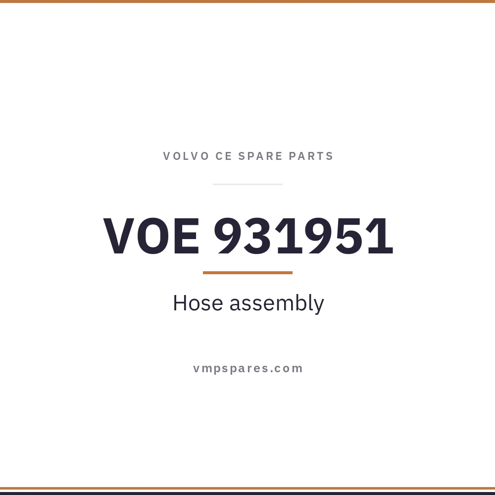 VOE 931951 – Hose assembly