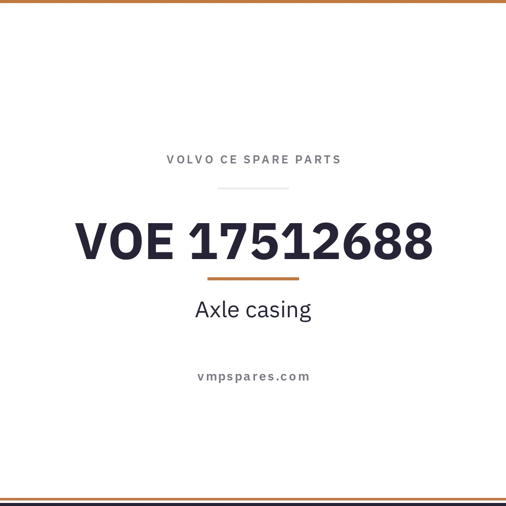 VOE 17512688 – Axle casing