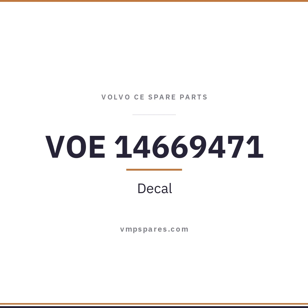 VOE 14669471 – Decal