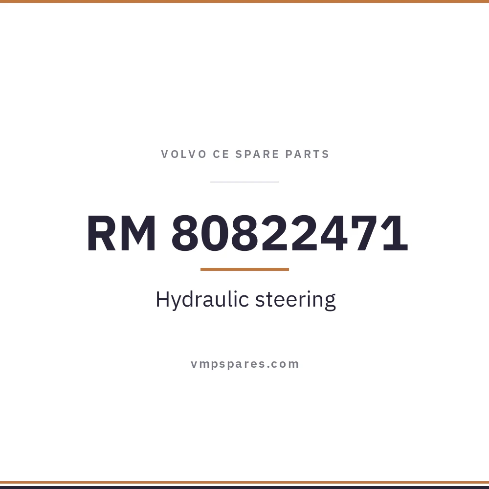 RM 80822471 – Hydraulic steering