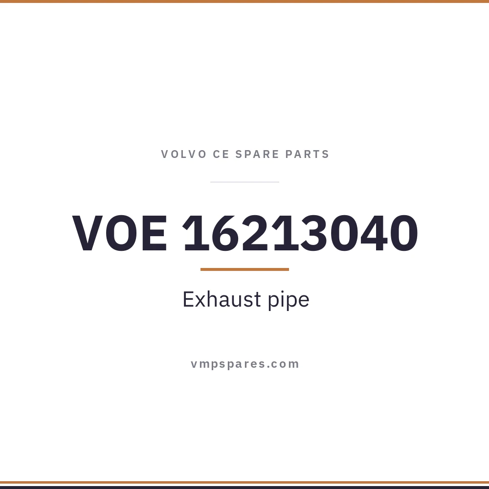 VOE 16213040 – Exhaust pipe