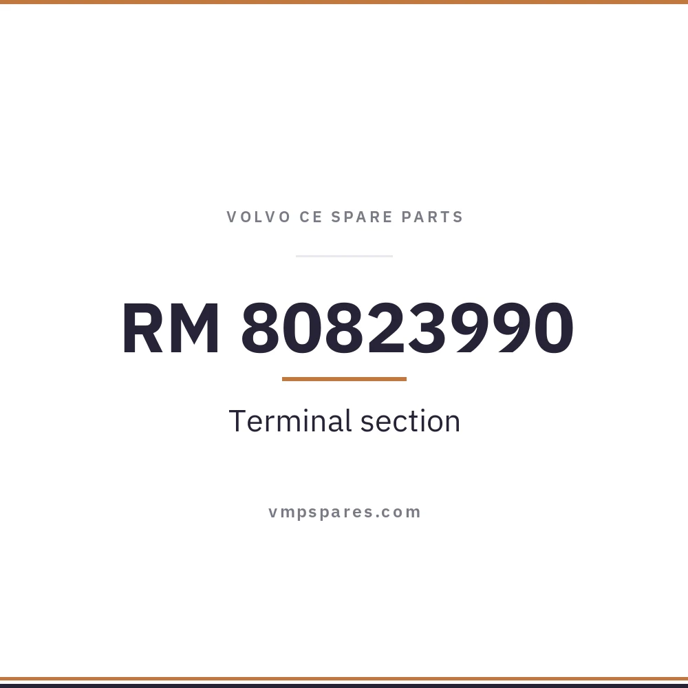 RM 80823990 – Terminal section