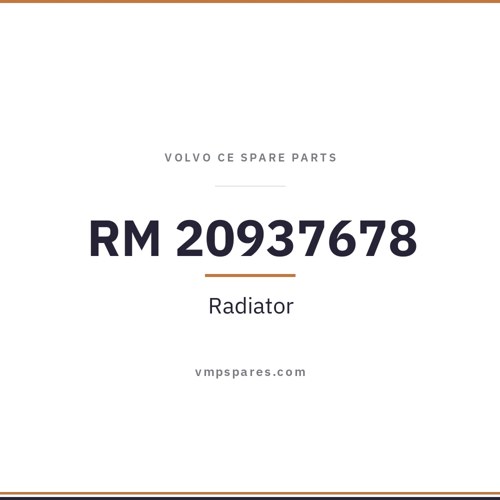 RM 20937678 – Radiator