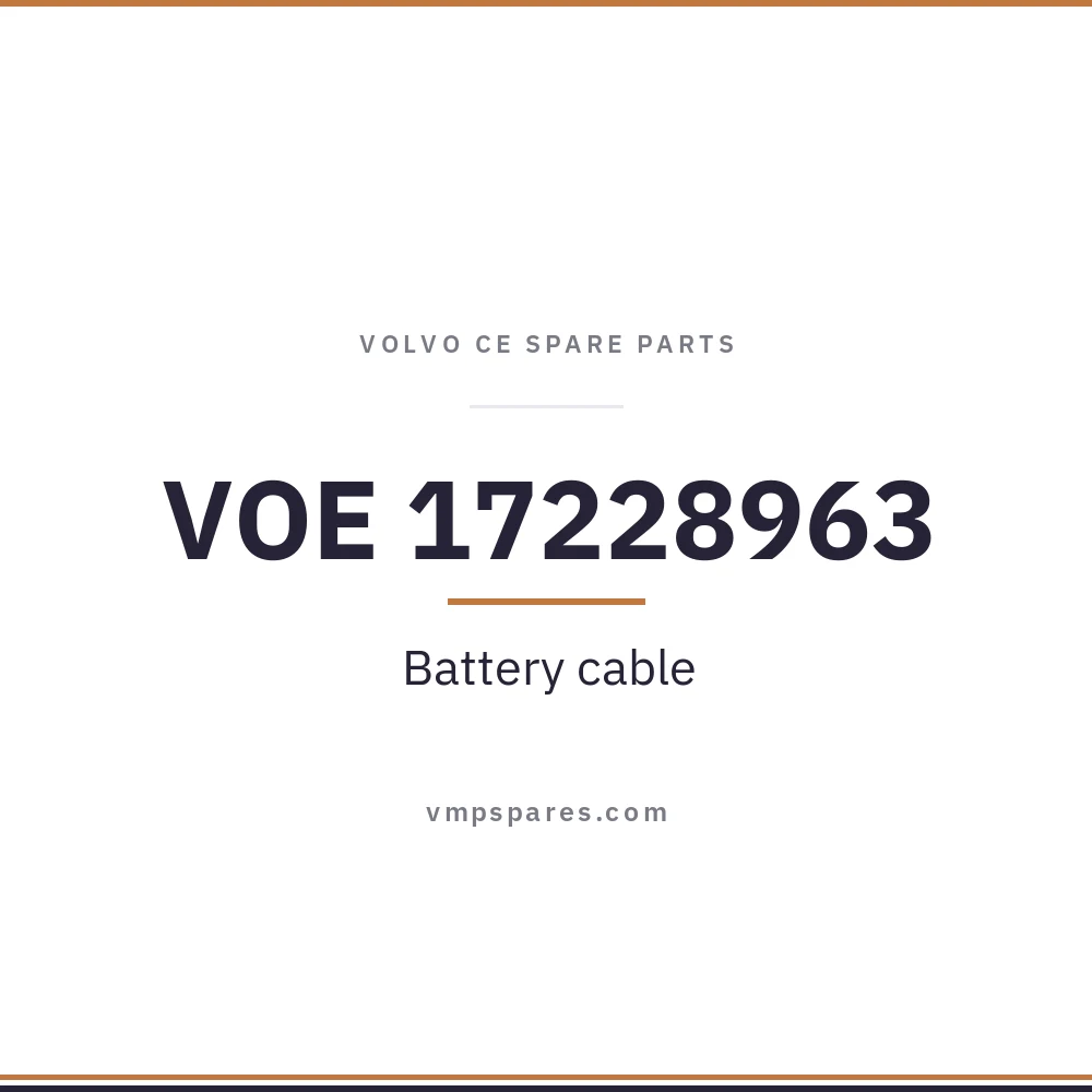 VOE 17228963 – Battery cable