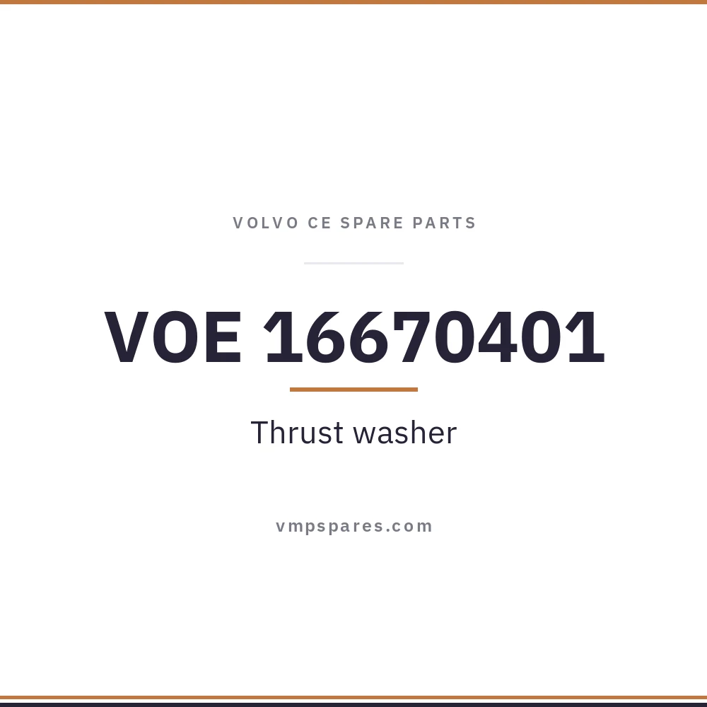 VOE 16670401 – Thrust washer