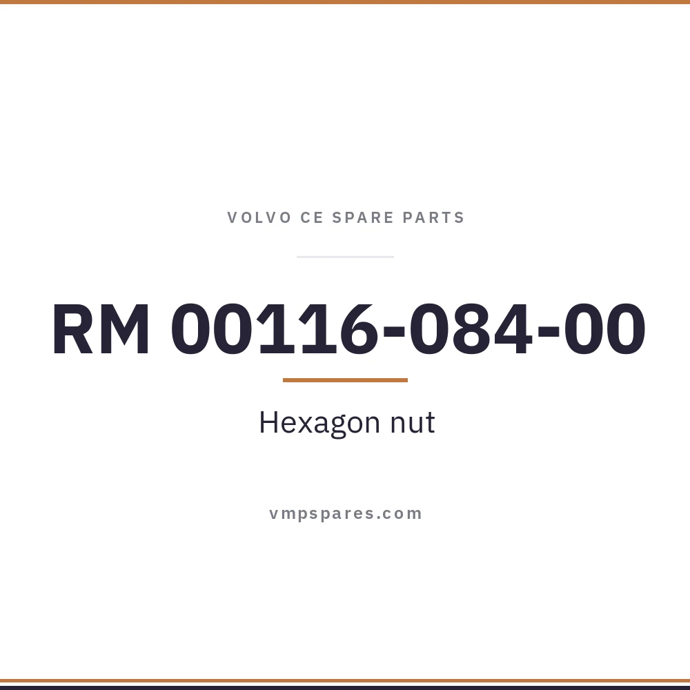 RM 00116-084-00 – Hexagon nut