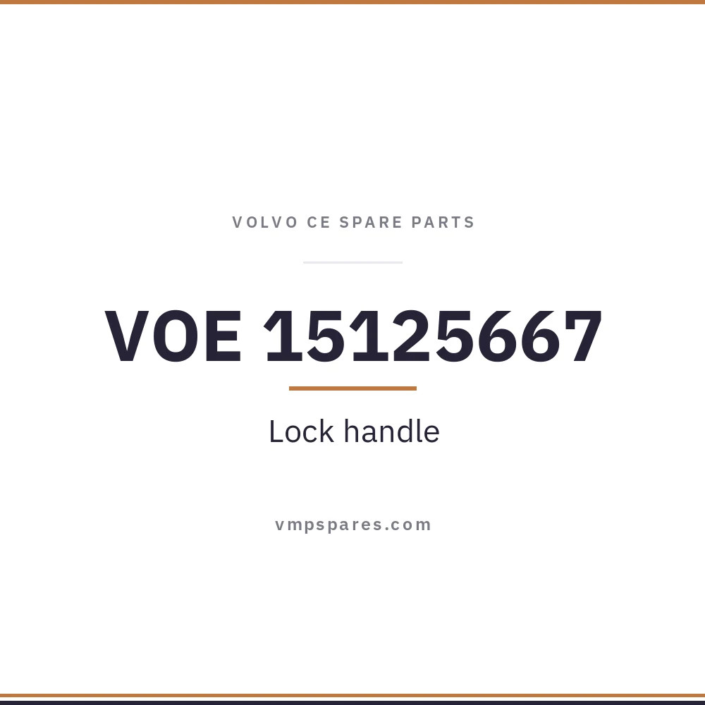 VOE 15125667 – Lock handle