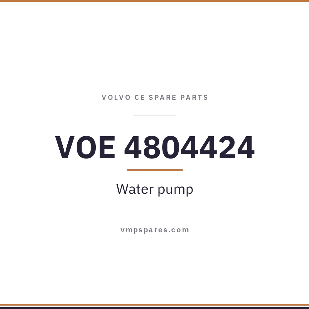 VOE 4804424 – Water pump