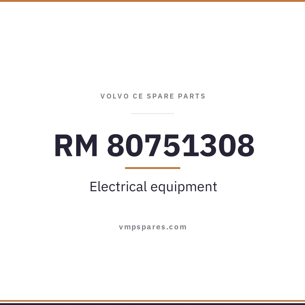 RM 80751308 – Electrical equipment