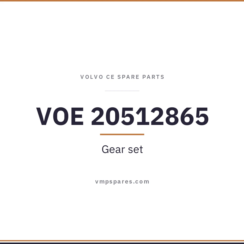 VOE 20512865 – Gear set