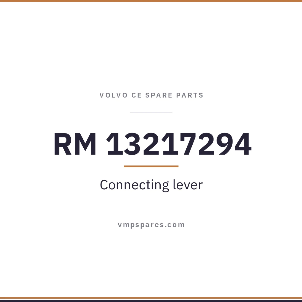 RM 13217294 – Connecting lever
