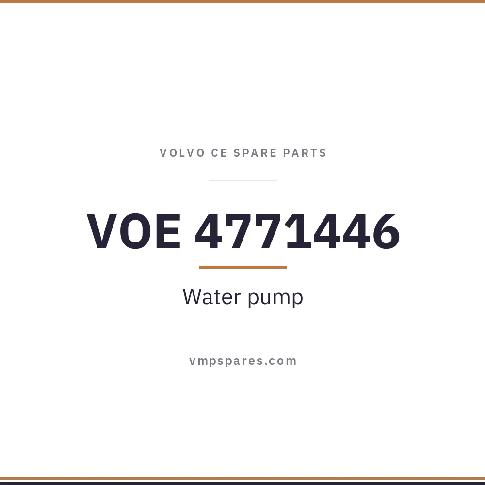 VOE 4771446 – Water pump