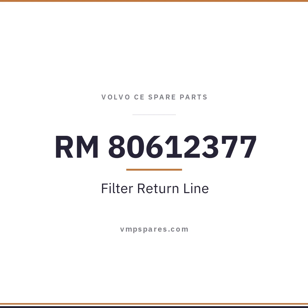 RM 80612377 – Filter Return Line