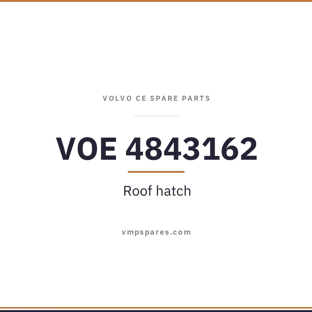VOE 4843162 – Roof hatch