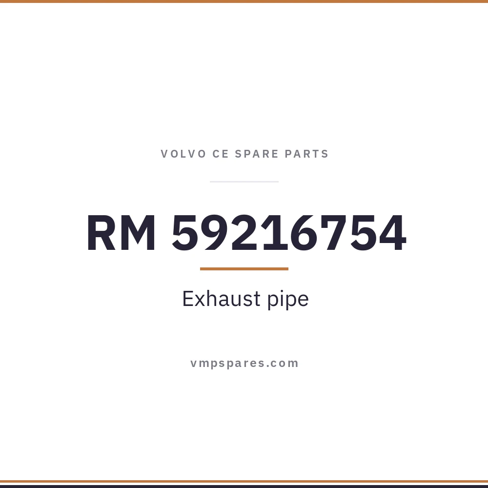 RM 59216754 – Exhaust pipe