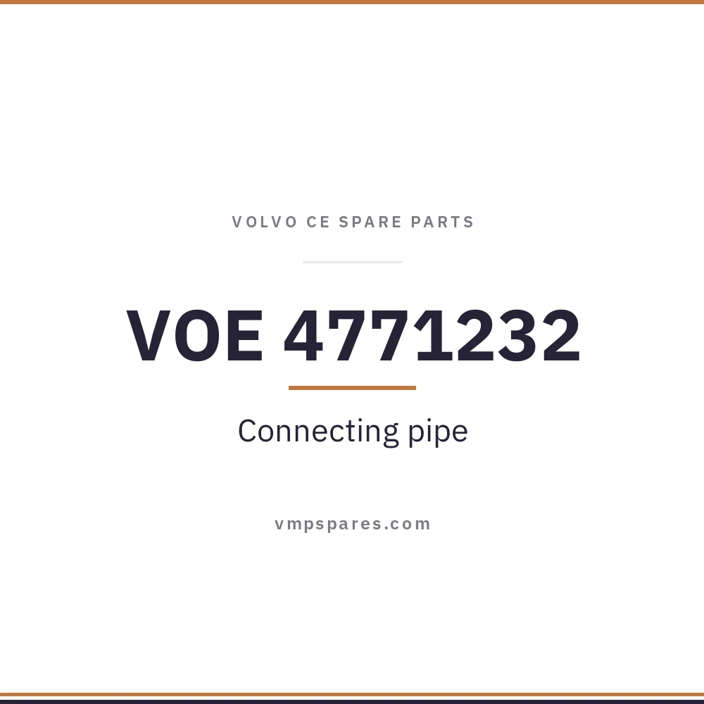 VOE 4771232 – Connecting pipe
