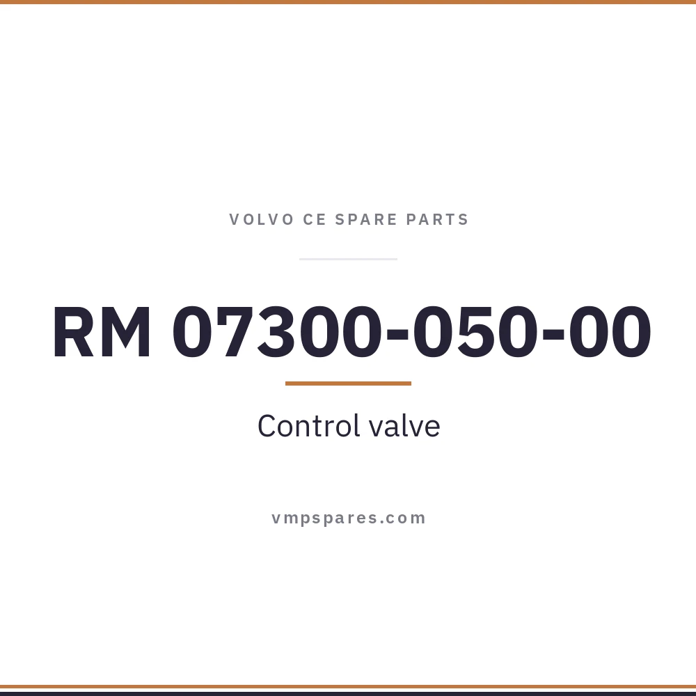 RM 07300-050-00 – Control valve