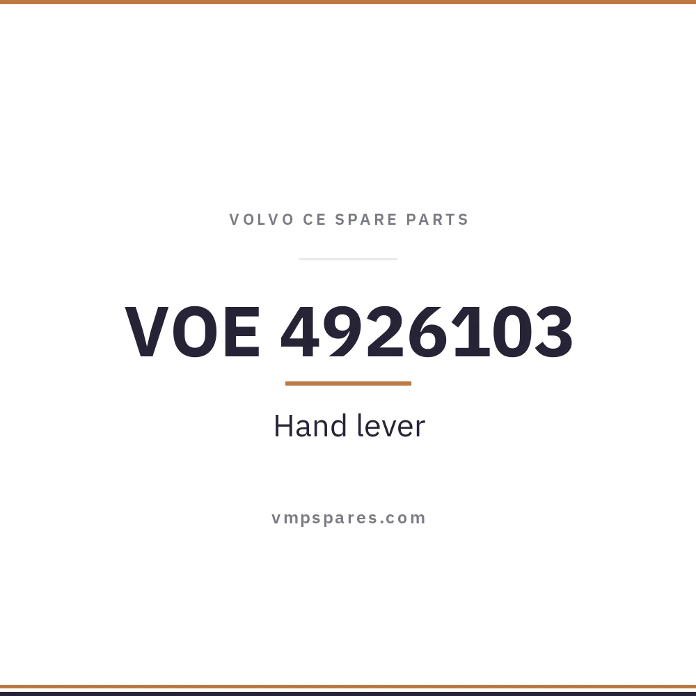 VOE 4926103 – Hand lever