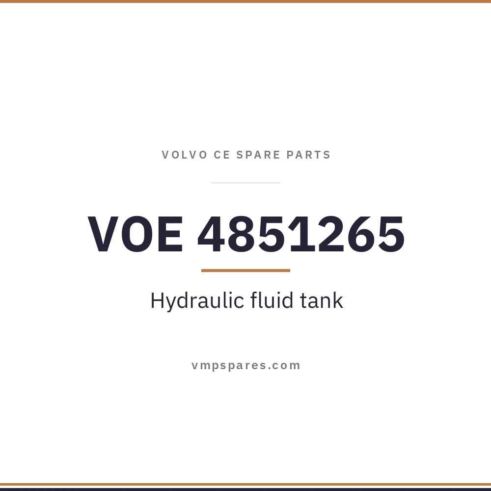VOE 4851265 – Hydraulic fluid tank