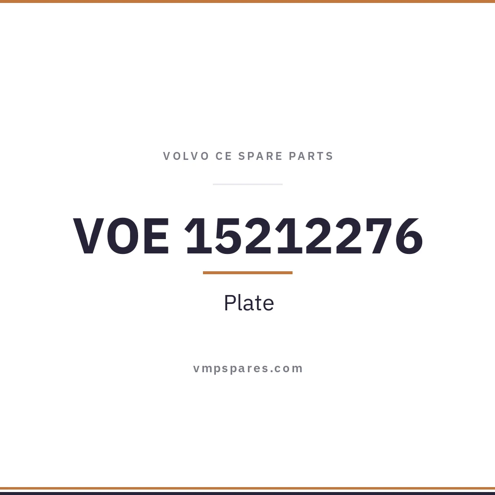 VOE 15212276 – Plate