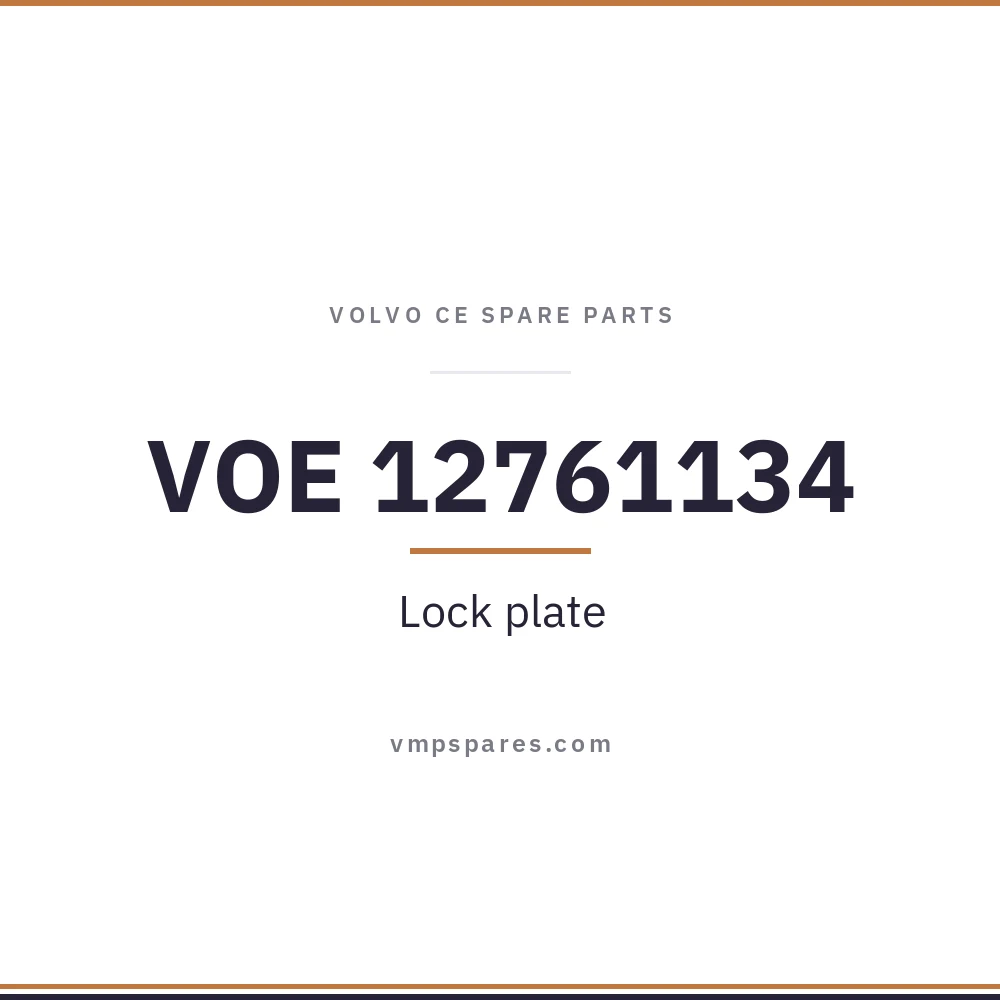VOE 12761134 – Lock plate