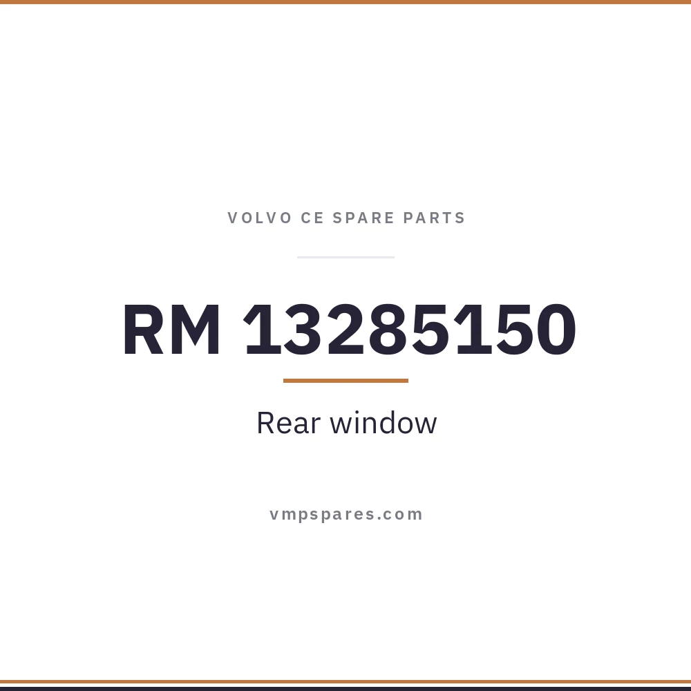 RM 13285150 – Rear window