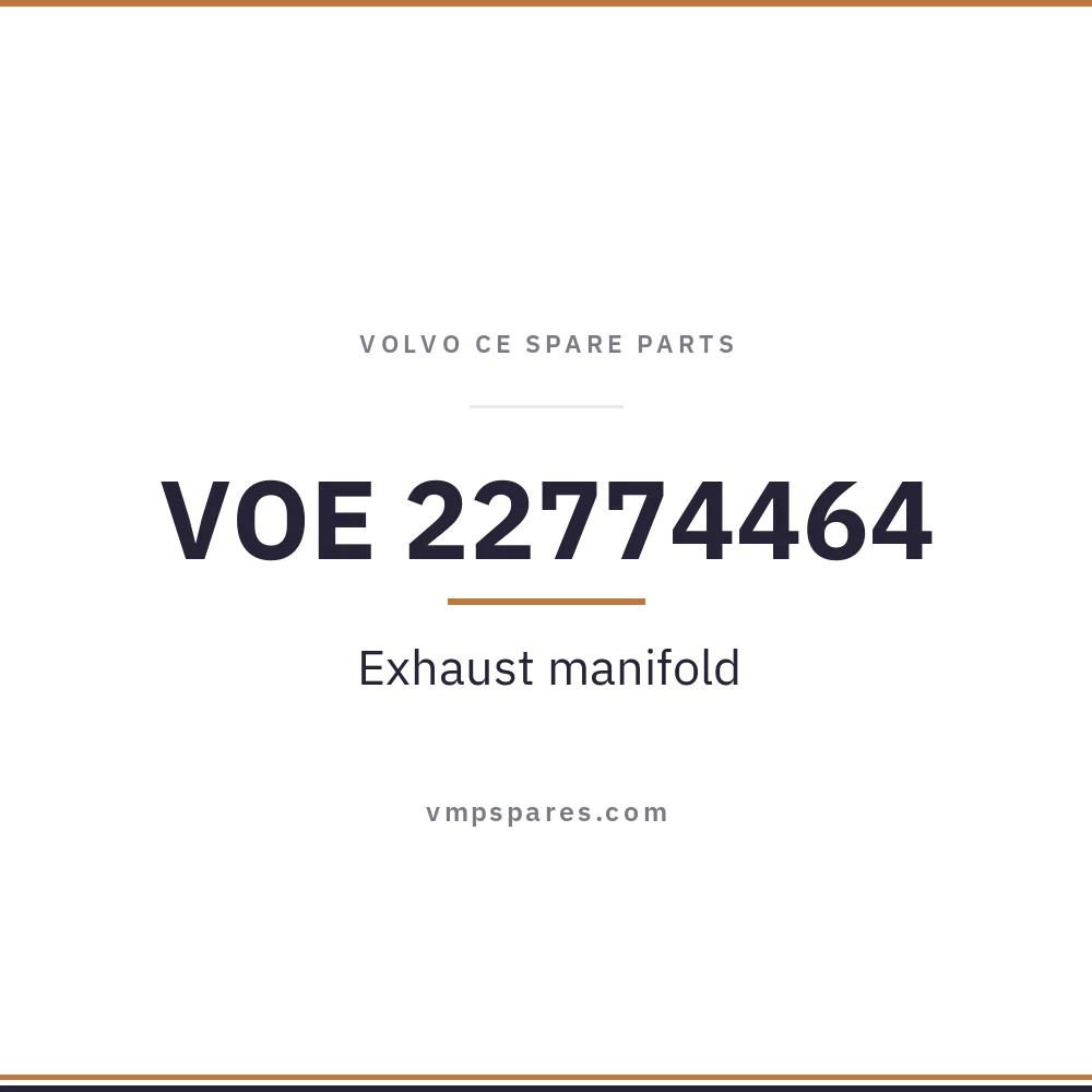 VOE 22774464 – Exhaust manifold
