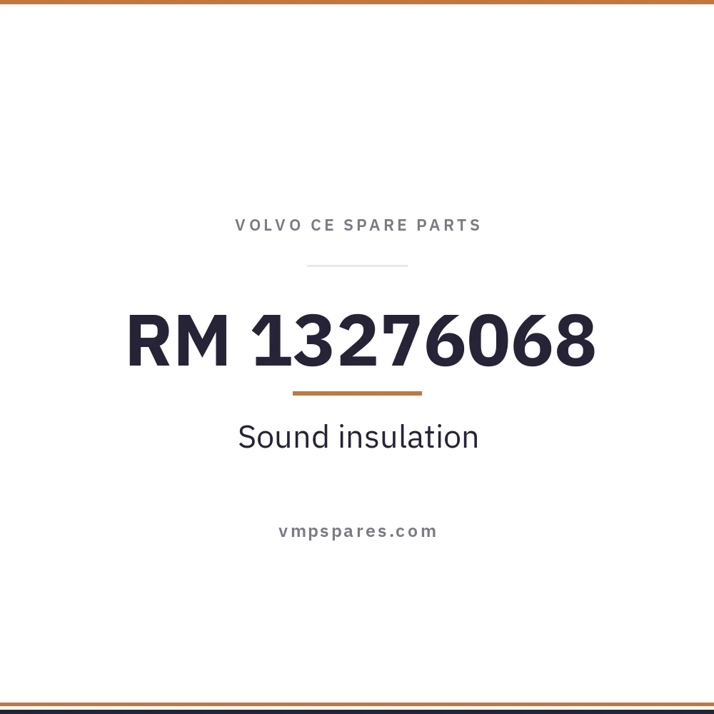RM 13276068 – Sound insulation