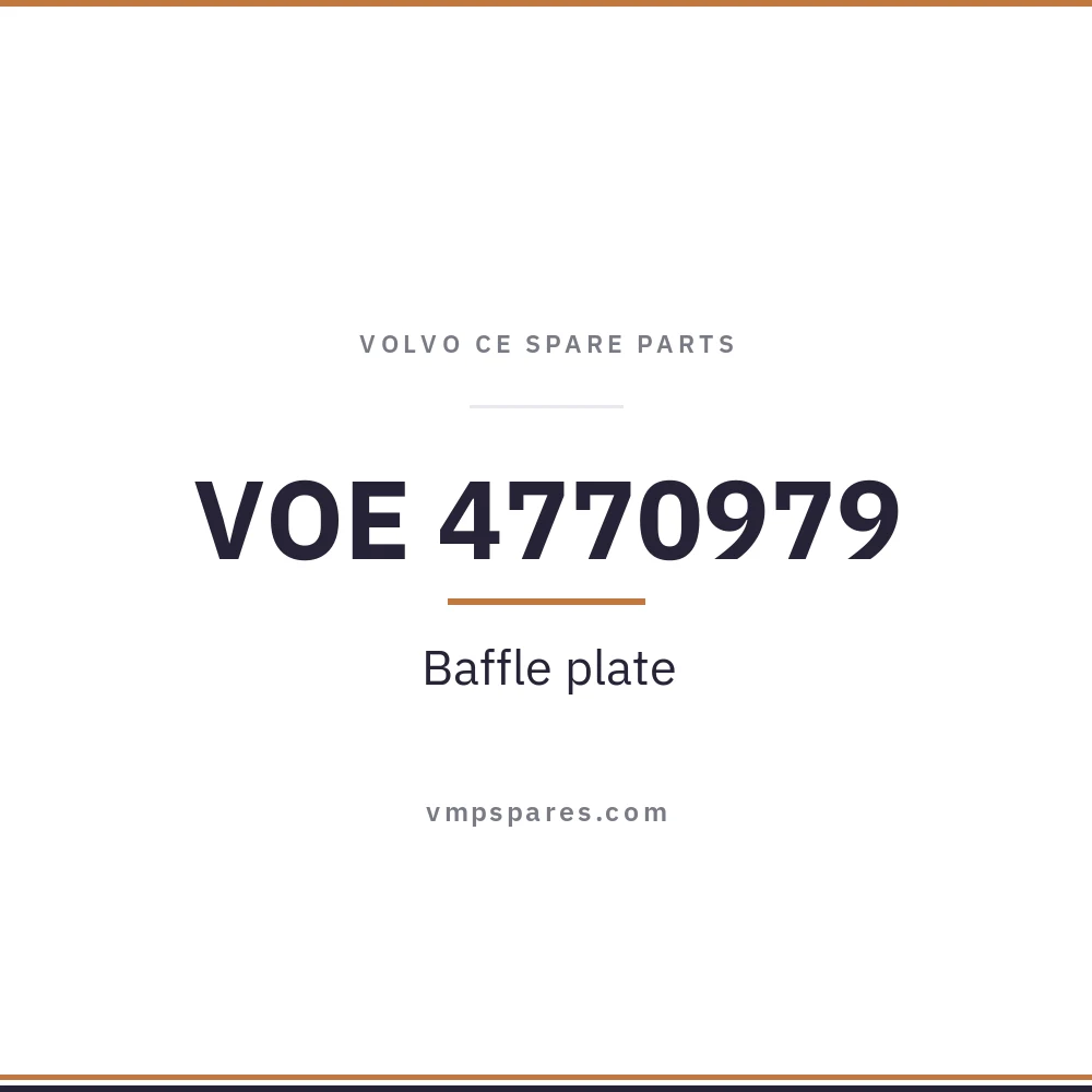VOE 4770979 – Baffle plate
