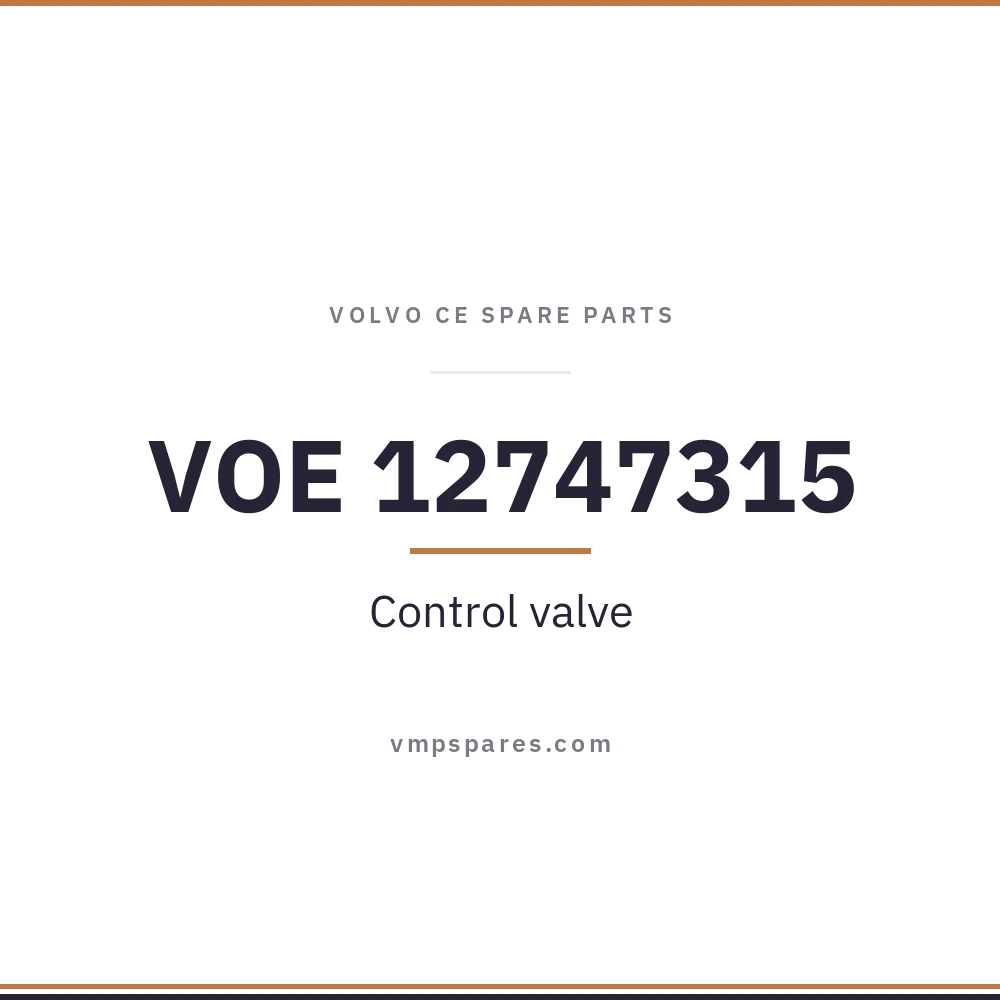 VOE 12747315 – Control valve