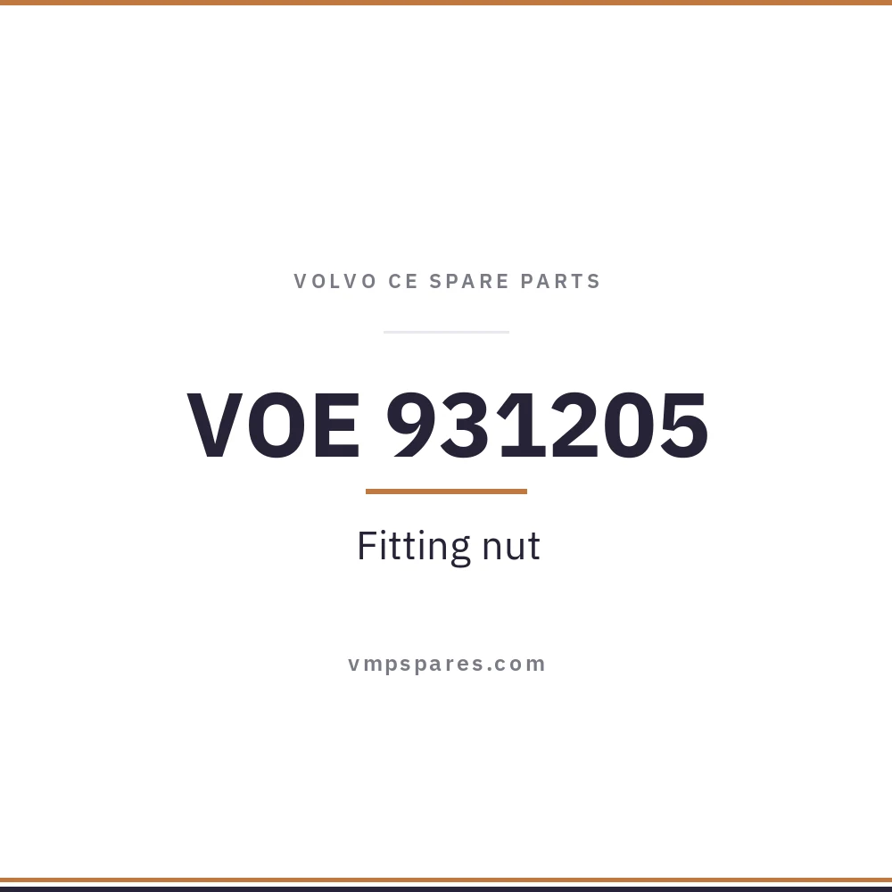 VOE 931205 – Fitting nut